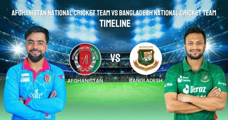 afghanistan national cricket team vs bangladesh national cricket team timeline